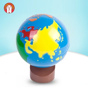 Montessori Kūdikių Vaikai Ankstyvojo Mokymosi Aids Geografija Pasaulyje, Pasaulio Dalių, Spalvos, Formos, Žaidimai Žemės Modelį Švietimo Žaislai Vaikams