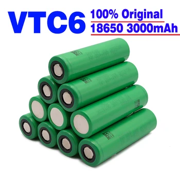 NAUJAUSIAS Originalus 18650 baterija VTC6 3.7 V 18650 3000mAh akumuliatorius už us18650 vtc6 3000MAH 30A Žibintų Žaislai, Įrankiai