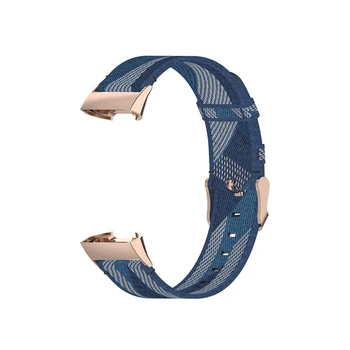 Drobė Žiūrėti Diržu, Fitbit Mokestis 4 Juostos Pakeitimas Austos Apyrankės Nailono Diržas tinka Fitbit Mokestis 3 4 Smart Watchband