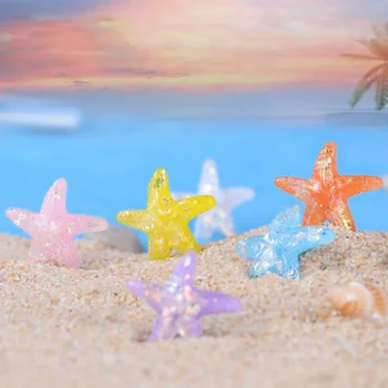 5vnt/set Puikus Paplūdimys Gyvūnų Žvaigždė Micro Kraštovaizdžio Lėlė Mini Pasakų Sodas Akvariumo Žuvų Bakas Dekoro Pav Žaislai Dovana