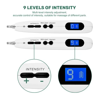 Elektroninių Lazerinė Akupunktūra Rašiklis, USB Elektros Terapijos LCD Ekranas Masažo Pen Acupoint Dienovidinio Energijos Pen Reljefo Taškas Detektorius