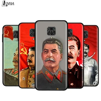 Silikono Padengti Stalino Sovietų Sąjungos Xiaomi Redmi 9 Pastaba 9S 8T Max 8 7 6 5 Pro 5A 4X 4 Ryškiai Juoda Telefono dėklas