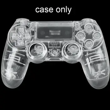 Už PS4 V1 Valdytojas, Pilnas Komplektas Būsto Atveju skaidrus Sony Dangtelio Pakeitimas PS4 Shell PlayStation Aišku, Mygtukai 4 Q6Y3