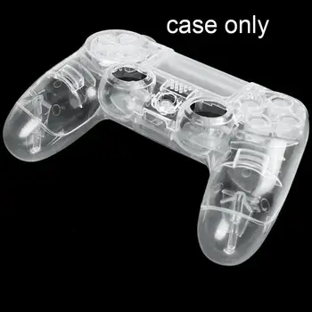 Už PS4 V1 Valdytojas, Pilnas Komplektas Būsto Atveju skaidrus Sony Dangtelio Pakeitimas PS4 Shell PlayStation Aišku, Mygtukai 4 Q6Y3