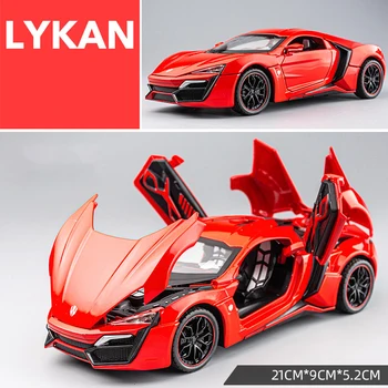 1:24 Lykan Hypersport Lydinio Automobilio Modelį Diecasts & Žaislinės Transporto priemonės Žaislas Automobilis Metalo Surinkimo Žaislas, Vaikas Žaislai Vaikams Dovanos Vaikams