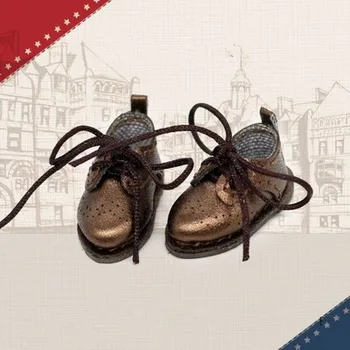 OB11 lėlės batai ir Blythes lėlės mados jungiamąją naujas nurodė, maži batai Britų stiliaus lockshoes ruda juoda šampano spalvos