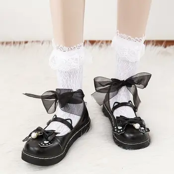 Saldus Lolita batai vaikams 2021 naujų rudens Lolita batai lankas plokščias dugnas vienodas JK batai mielas