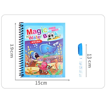 Magija Vandens Piešimo Knyga Montessori Žaislai, Dažymas animacinių filmų, Knygų Doodle stebuklinga Pen Tapybos Valdybos Žaislas Vaikams Gimtadienio Dovana