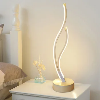 Modernus Minimalistinis LED Stalo Lempa, Miegamojo Lovos Akrilo Stalo Lempos Skaitymo Šviesos Naktį Šviesos Namuose Apšvietimas