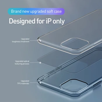 Ultra Plonas Aišku, Telefono dėklas Skirtas iPhone 11 12 Pro Max Mini XS Max XR X Minkšti Silikoniniai Dėklai iPhone 6 6s 7 8 Plus SE 2020 Dangtis