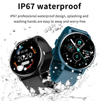 ZK30 2021 Naujas Smart Watch Vyrų jutiklinių IP67 atsparus Vandeniui Bluetooth Ekrano Sporto Fitneso Žiūrėti 