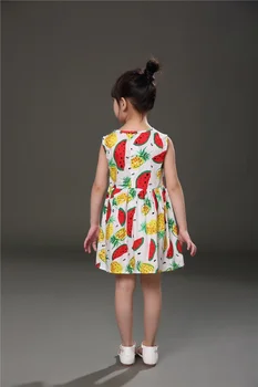 2-6Y Baby Girls' Dresses 2021 Cotton Korean Version Summer Child Print Clothes Princess Flower Girl Dresses For Weddings