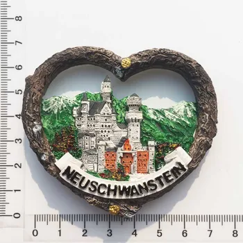 Neuschwanstein Pilis, Black Forest, Vokietija 3D Šaldytuvas Magnetas Turizmo Suvenyrai, Šaldytuvas Magnetiniai Lipdukai Namų Decortion