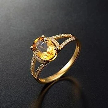 Aukštos Kokybės Klasikinės 925 Sidabras, Žiedai, Papuošalai Ovalo Formos Cirkonis Brangakmenių, Aksesuarai Moterims Vestuvės Vestuvinis Žiedas