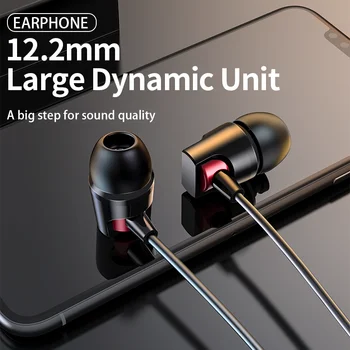 Genai Metalo Laidinio Ausinės Stereo Bass Ausines 3,5 mm in-Ear Ausinės su Mikrofonu Ausinių, Muzikos, Sporto Ausines Xiaomi