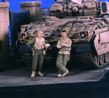 1/35 modelio rinkinio dervos rinkinį JAV Įgulos tankai Irake