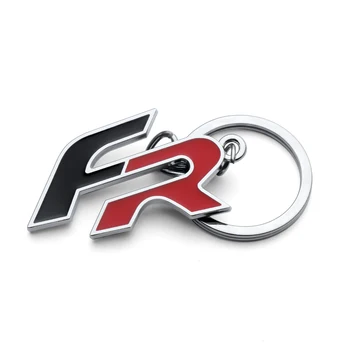 Automobilių Keychain FR Logotipas Ženklelis paketų prižiūrėtojų raktinę Metalų Lydinio Raktas Grandinę Seat Leon SC Cupra 5F Ibiza 6lAltea Mk2 Mk3 Auto Priedai