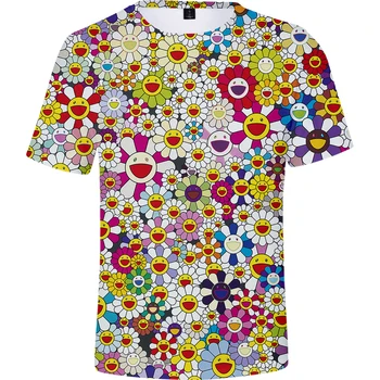 2020 marškinėliai moterims/vyrams Gėlių 3D Marškinėlius harajuku tee marškinėliai streetwear nukentėjo hop vasaros spalvos trumpomis rankovėmis t-shirt drabužiai
