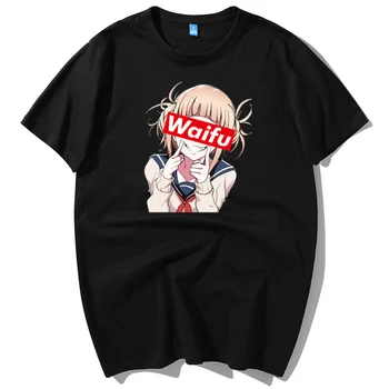 Naujas Harajuku Vyras Anime T Shirts Tees Marškinėliai Topai Dizaino Medvilnės Juoda Trumparankoviai Estetinės Japonų Anime Marškinėliai