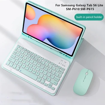 Magnetinė Klaviatūra Samsung Galaxy Tab S6 Lite 10.4 SM-P610 SM-P615 P610 P615 Padengti Tab S6 Lite Atveju su Pele
