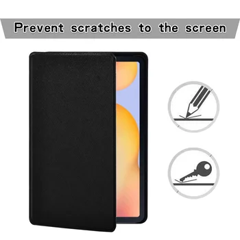 Tablet Case for Samsung Galaxy Tab S6 Lite P615 /P610 10.4 Colių Spausdinimo PU Odos Stovėti Padengti Atveju + Nemokamas Stylus