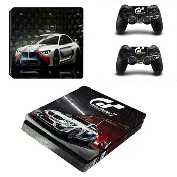 GT Sport PS4 Plonas Lipdukas Apsaugines Odos Dangtelio Lipdukas, skirtas PS4 Slim Konsolės & Valdytojas Vinilo Lipdukai