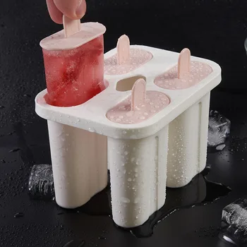 Ledų Pelėsių Visos Virtuvė 6 Ląstelių Ledo Kubo Formos Popsicle Maker 
