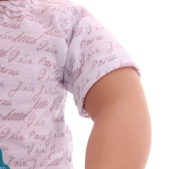 Mados Bokštas Atsitiktinis Marškinėliai Antblauzdžiai Nustatyti 18 Colių Amerikos Lėlės Mergaičių Ir 43 Cm, Naujas Gimęs Kūdikis,Lėlės Reikmenys Drabužiai