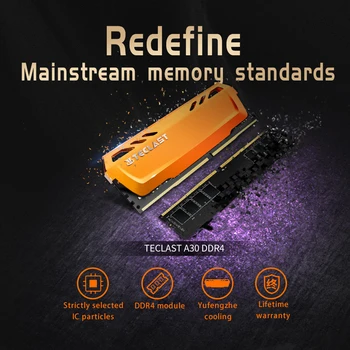 Teclast NAUJAS DDR4 RAM 4GB 8GB Atminties 2666MHz 3 metų Garantija Vieną Memoria DDR4 Ram 1.2 V 288Pin Sąsajos Tipas Desktop dimm