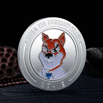 2021 Naujas Dogecoin Žudikas Shib Shiba Inu Monetų Atminimo Ženklelis Šuo Digital Virtual Suvenyrų Monetų Kolekciją Apdailos Amatų