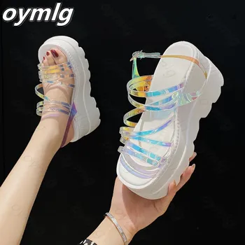 Didelis Dydis 35-43 prabangos prekės ženklo naujų moterų vasaros mados sandalai pleištai platforma sandalai moterims Atidaryti Tne paplūdimio bateliai moteris