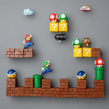 Originalus Super Mario 3D Šaldytuvas Magnetai, Šaldytuvas Magnetas Pranešimą Lipdukas Suaugęs Žmogus Mergaitė, Berniukas, Vaikams, Vaikų Žaislai, Gimtadienio Dovanos