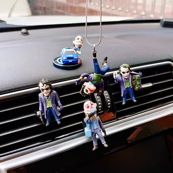 Automobilių Pakabukas Joker Modelio Galinio Vaizdo Veidrodis Pakabukas Automobilio Salono Apdailos Aukštyn Kojom Joker Lėlės Automatinis Oro Angos Įrašą, Automobilių Puošimas