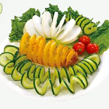 Daržovių Spiralinis Peilis Drožyba Įrankis Bulvių Morkų Agurkų Salotos Chopper Vadovas Spiralės Sriegimo Peilis Pjovimo Virtuvės Dalykėlių