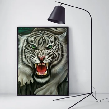 Evershine Visiškai Gręžimo Diamond Siuvinėjimo Rinkiniai Tigras 5D 
