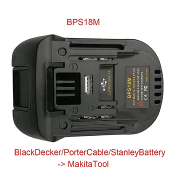 Už Makita 18V Įrankis Bl1830 Bl1840 18V Baterija BPS18M DM18M BS18MT Baterija, Adapteris, Skirtas Porter Kabelis 20V Ličio Baterija