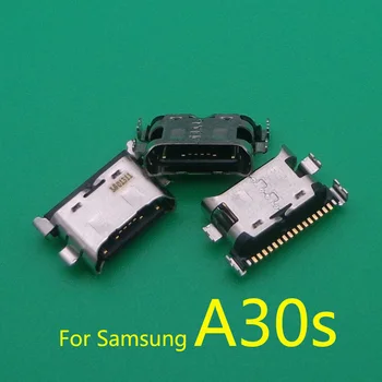 10VNT Tipas-C USB Įkrovimo Jungtį, Lizdą Uosto Samsung S10 S10 Plius S10e A01 A12 A52 A20S A30S A50S 10 Pastaba S20 Plius S21