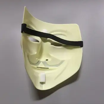Helovinas Kaukės V for Vendetta Mask Guy Fawkes Anonimas Fancy Dress Cosplay Kostiumas
