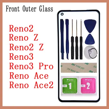 Touch Stiklas Kolega Reno2 RenoZ Reno2 Z Reno3 3 Pro Ace Reno Ace2 Skydelio, Priekinės Stiklo Jutiklinis Ekranas, Pultas Atsarginės Dalys