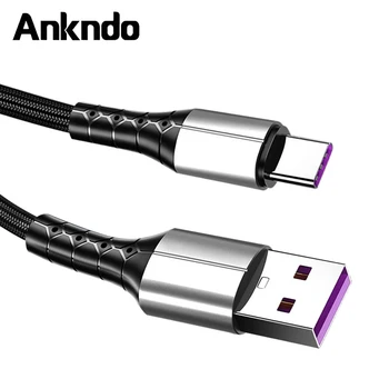 ANKNDO Tipas-c Įkroviklio Kabelį 3A USB C Judriojo ryšio Kabelis, Mikro USB Duomenų Laidas, Skirtas Xiaomi 