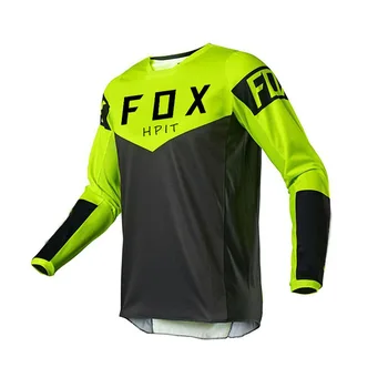 2021 HPIT FOX Pro Motociklo Jersey BMX MTB DH Racewear Motokroso Lenktynių Marškinėliai Dviračiu Viršuje MOTO Dviračių DŽERSIS Kalnų Dviratis