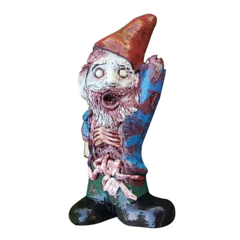 Derva Halloween Zombie Gnome Ornamentu Blogio Baisu Halloween Sodo Statula Patvarus Aplinkai Siaubo Serijos Baisu