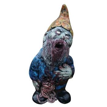 Derva Halloween Zombie Gnome Ornamentu Blogio Baisu Halloween Sodo Statula Patvarus Aplinkai Siaubo Serijos Baisu