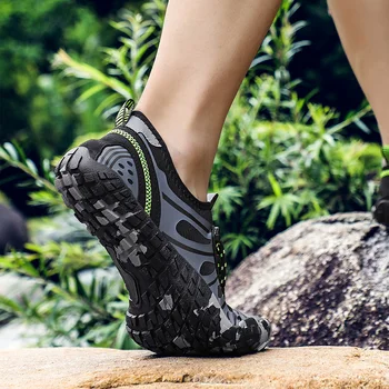 Unisex Kalnų Kelionėse Batų Kvėpuojantis Akių Vyrų Taktinis Vaikščiojimo Batai, Lauko neslidus Vyrų Greitai-džiovinimo Pelkių Vandens Sneaker