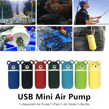 Nešiojamų Mini USB Akvariumo Žuvų Bakas Deguonies Oro Siurblys Išjungti Energijos Taupymo Prekių Vandens Terariumai Žvejybos Įrankis Bakas Priedai