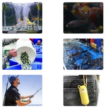 Nešiojamų Mini USB Akvariumo Žuvų Bakas Deguonies Oro Siurblys Išjungti Energijos Taupymo Prekių Vandens Terariumai Žvejybos Įrankis Bakas Priedai