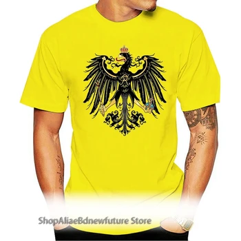 Medvilnės Vyrų T-Marškiniai Klasikinio Hip-Hop Drabužių Streetwear Prūsijos Erelis 1871 M. 1914 M. Prūsijos Senosios Vokietijos Herbas 80S T Shirts