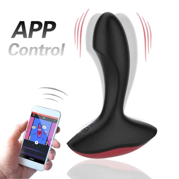 Smart APP Nuotolinio Valdymo Wireless G-taško Vibratorius Prostatos Massager Sekso Žaislas Silikono Išangę Kulminacija Analinis Kaištis Vyras Magic Motion