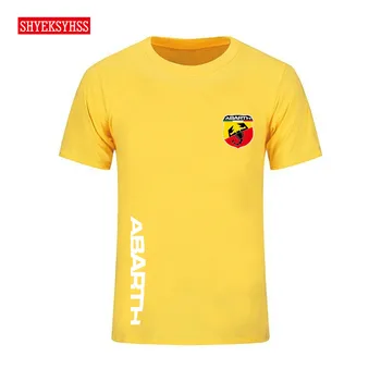 Abarth skorpionas logotipas vyriški marškinėliai mados prekės ženklo medvilnės Marškinėlius aukštos kokybės drabužių trumparankoviai automobilį T-shirt tees 2020 m.