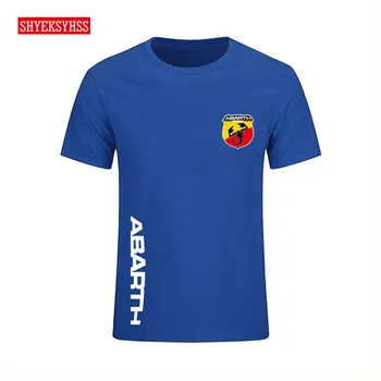 Abarth skorpionas logotipas vyriški marškinėliai mados prekės ženklo medvilnės Marškinėlius aukštos kokybės drabužių trumparankoviai automobilį T-shirt tees 2020 m.